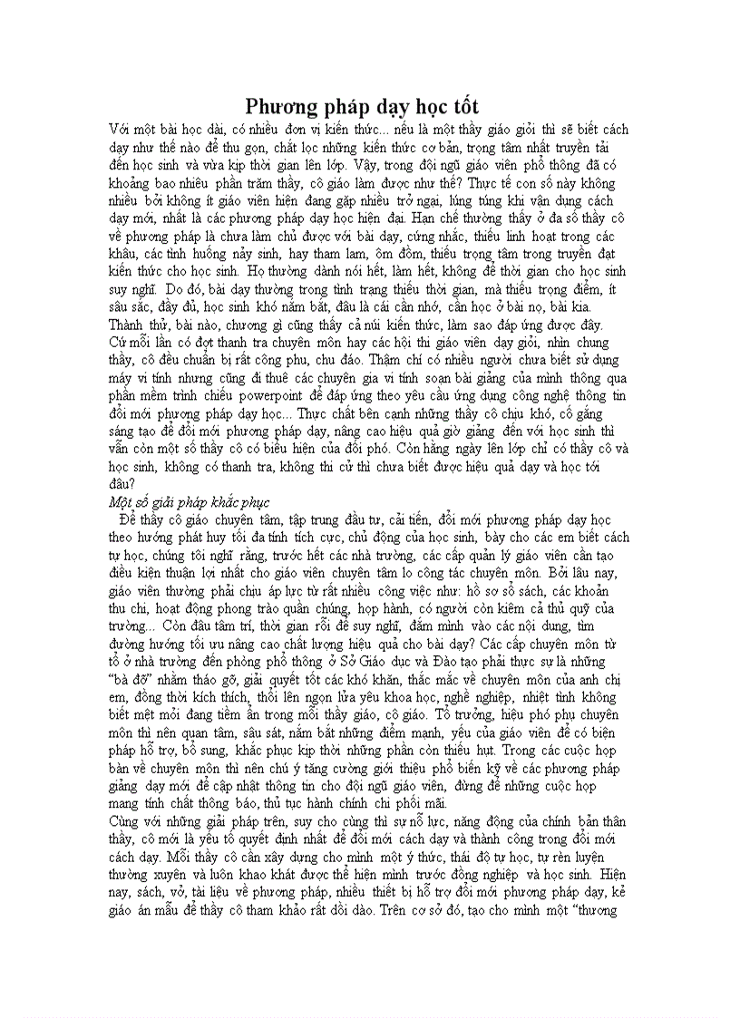 image for page Phương pháp dạy học tốt