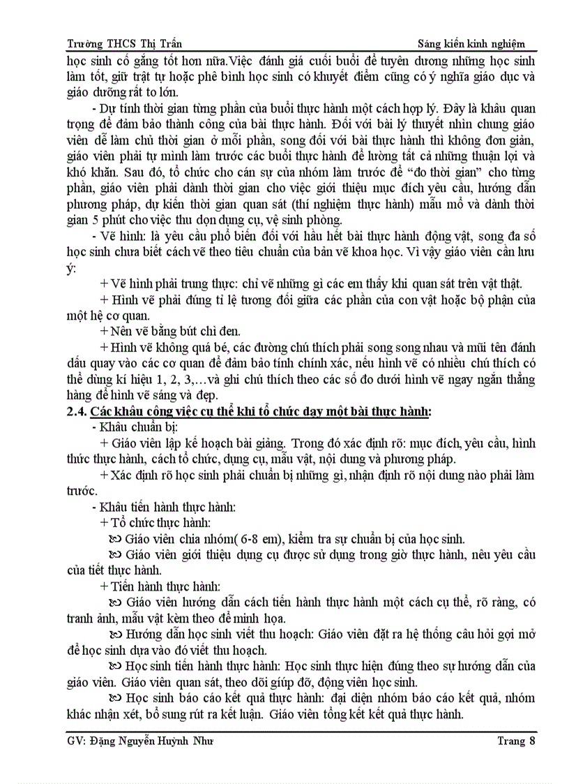 image for page Phương pháp giảng dạy loại bài thực hành trong giảng dạy phần Động vật học 7