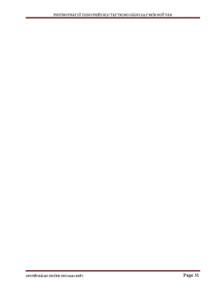 image for page Phương pháp sử dụng phiếu học tập trong giảng dạy môn ngữ văn