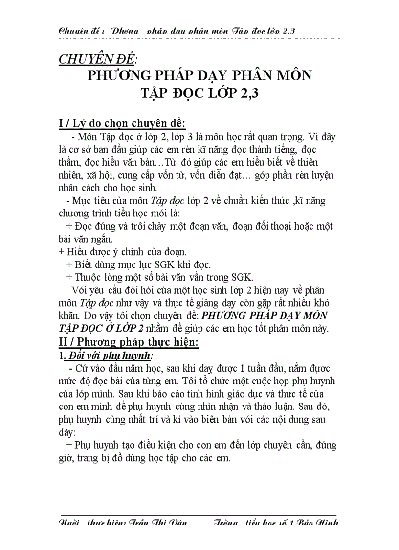 image for page PP dạy phân môn tập đọc lớp 2 3