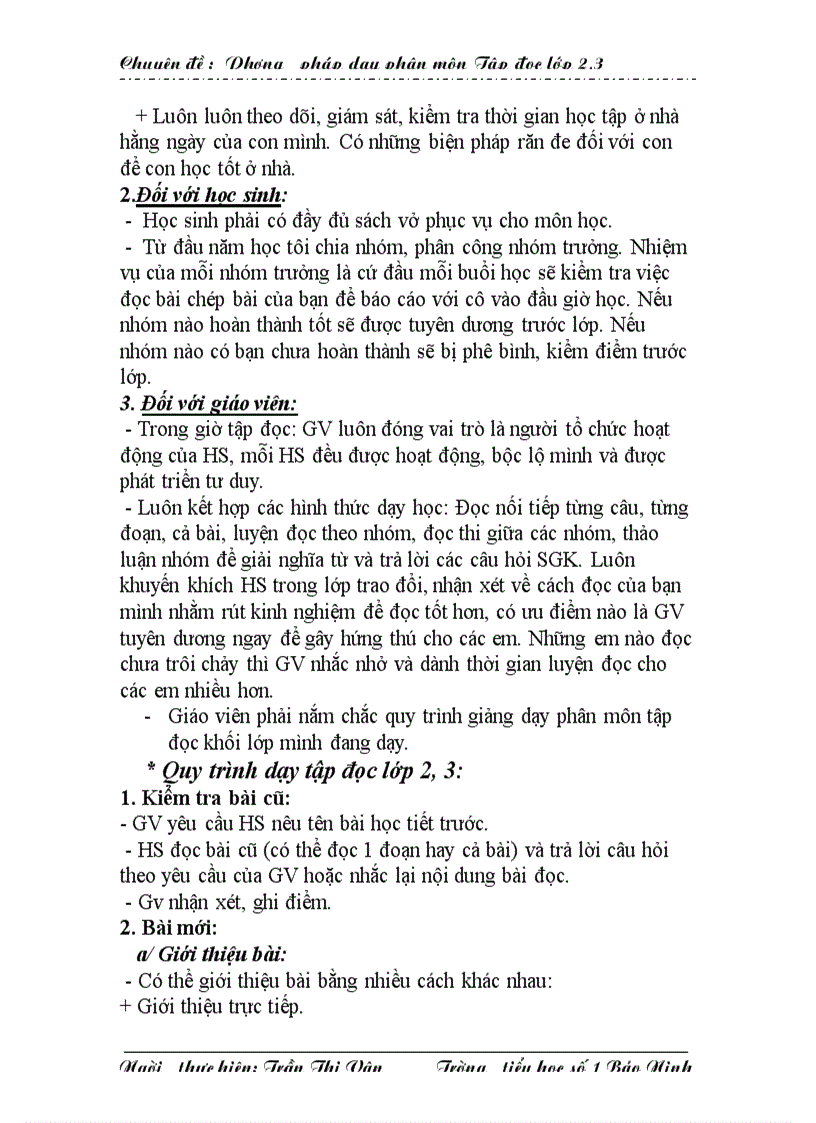 image for page PP dạy phân môn tập đọc lớp 2 3