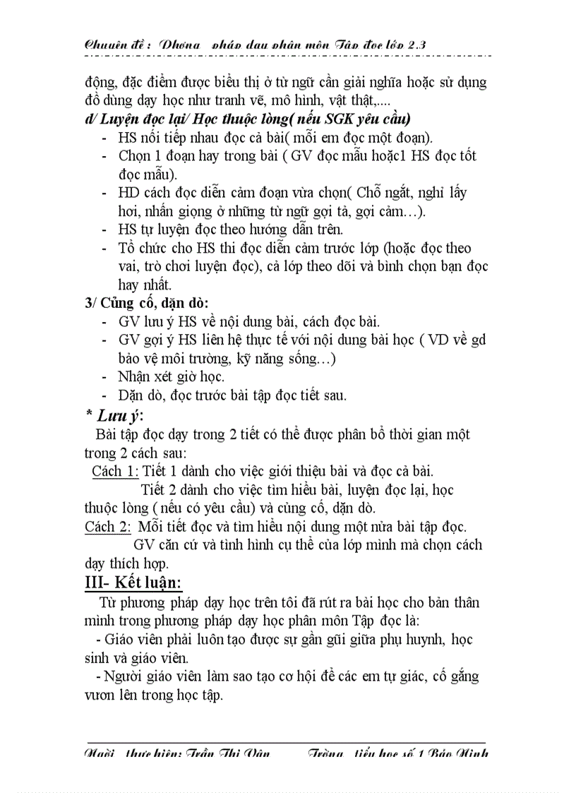 image for page PP dạy phân môn tập đọc lớp 2 3