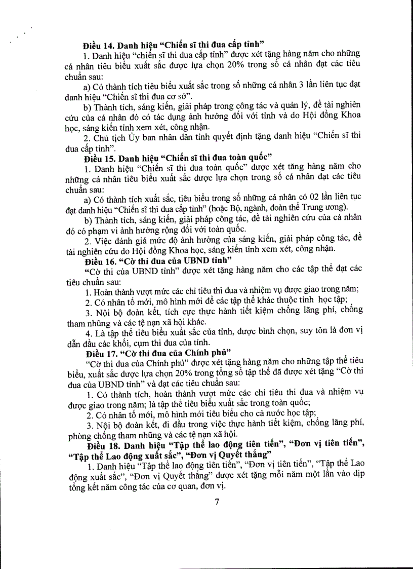 image for page QĐ Ban hành Quy định về công tác thi đua khen thưởng trên địa bàn tỉnh Kiên Giang