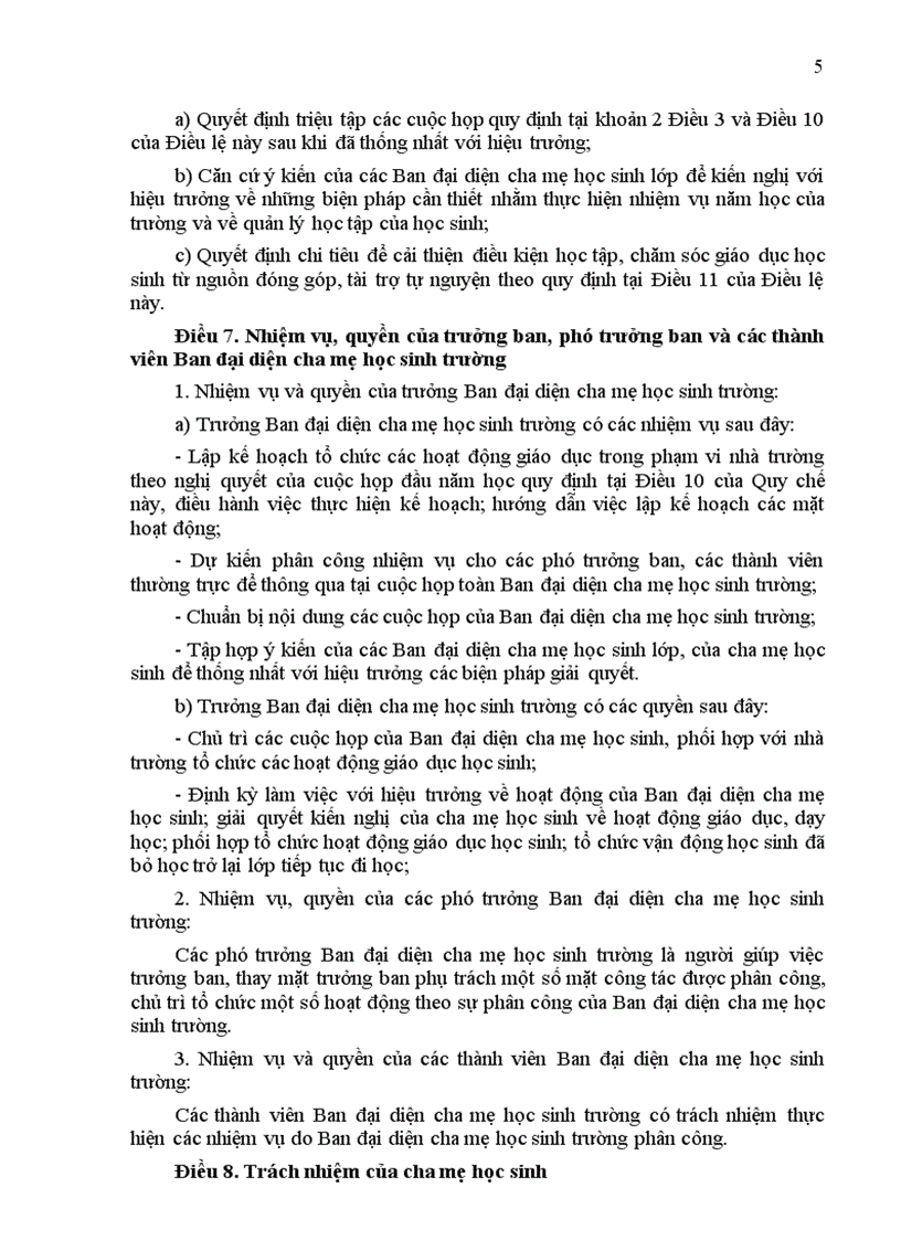 image for page QD11 2008 BGD Điều lệ Ban ĐDCMHS