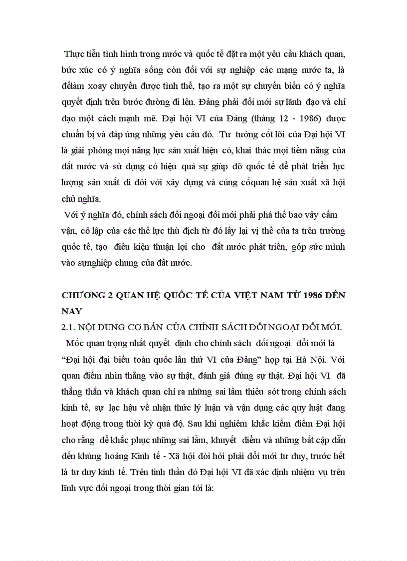 image for page Quan hệ quốc tế Việt Nam thời kì đổi mới