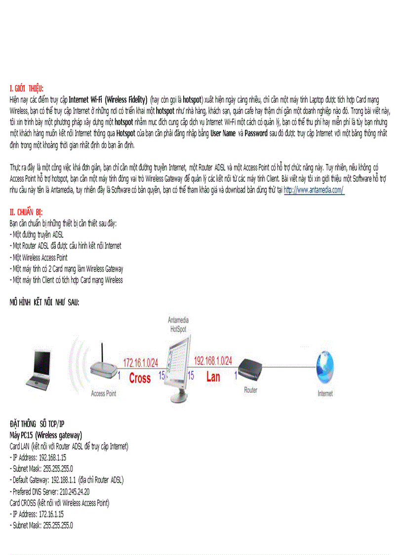 image for page Quản lý kết nối Internet không dây với Wireless Gateway Antamedia