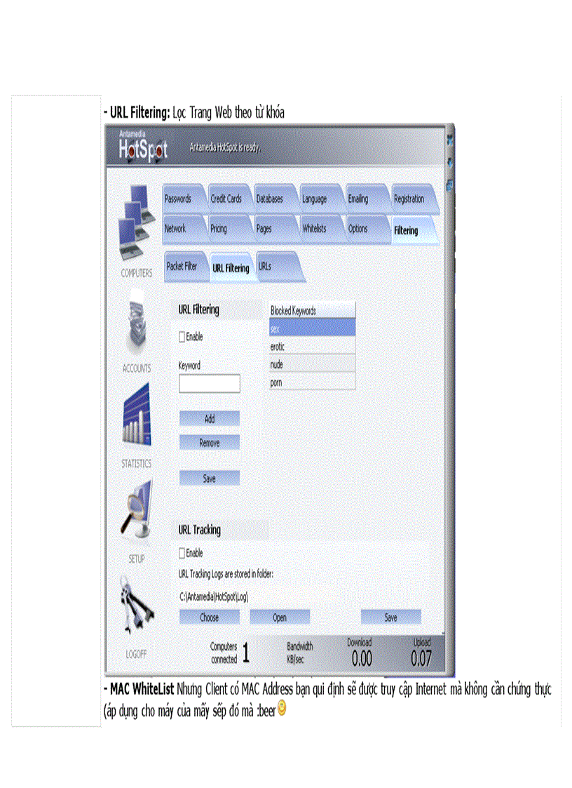 image for page Quản lý kết nối Internet không dây với Wireless Gateway Antamedia