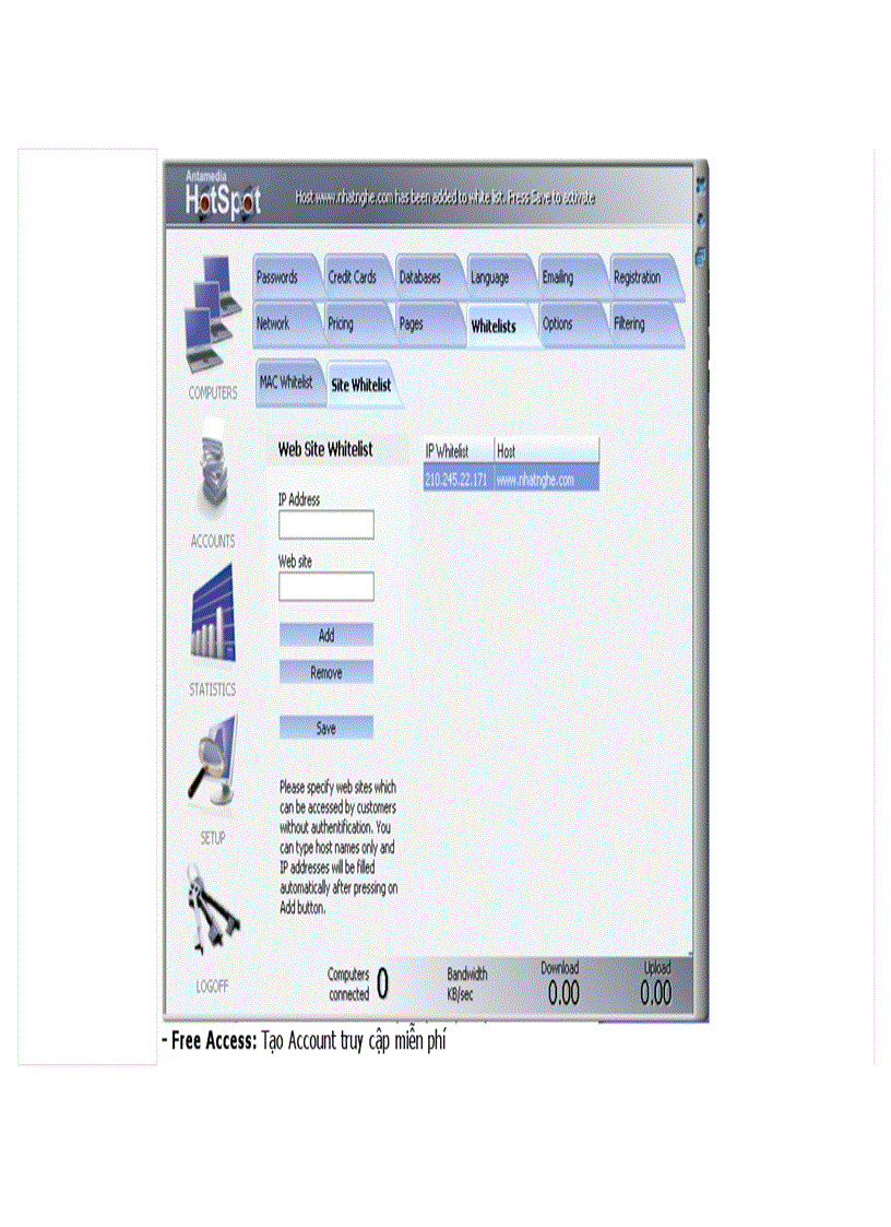 image for page Quản lý kết nối Internet không dây với Wireless Gateway Antamedia