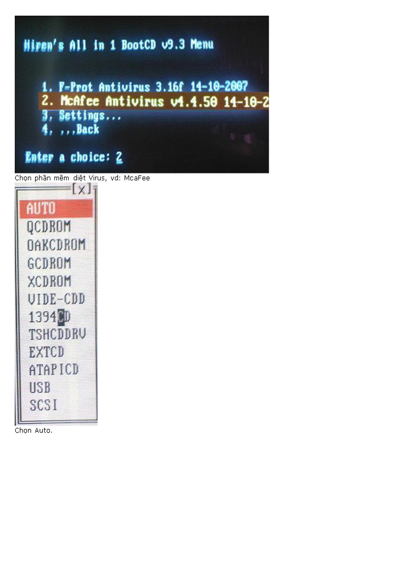 image for page Quét virus trên dos