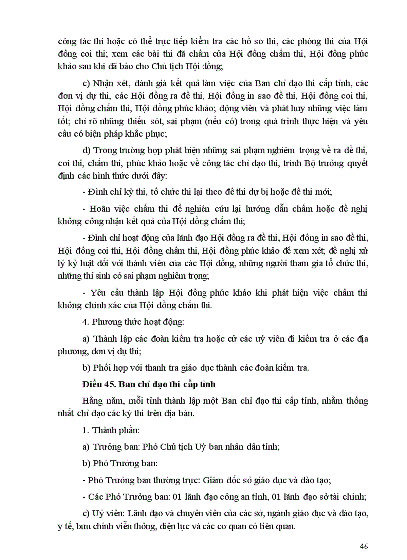 image for page Qui chế thi tốt nghiệp THPT 2009 Bộ GD ĐT