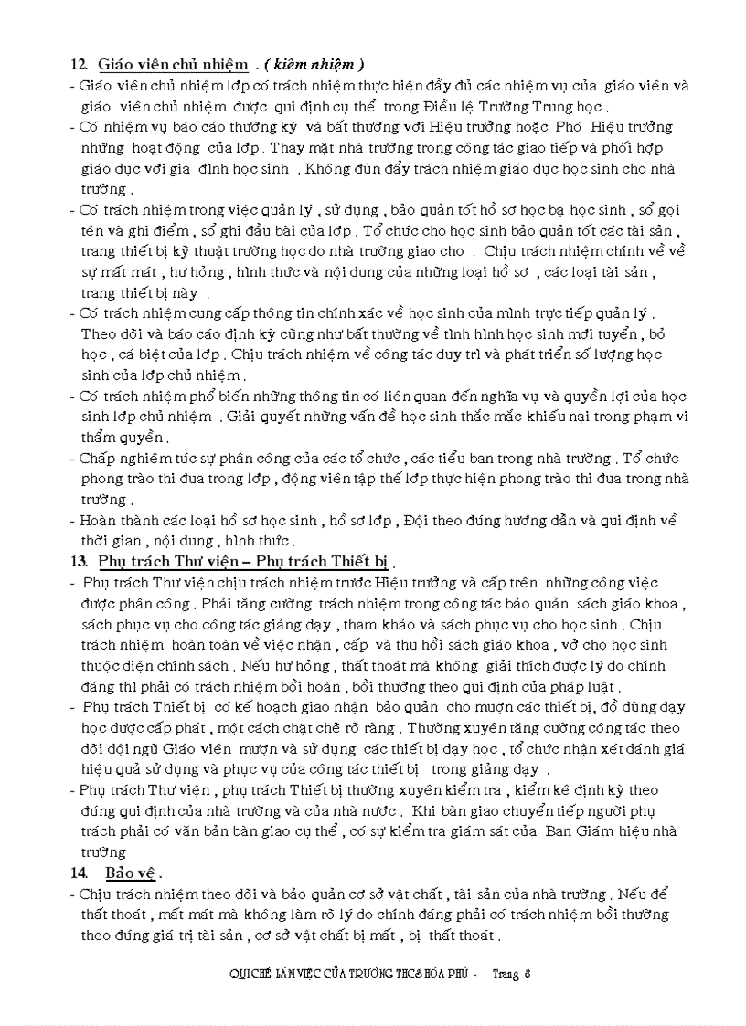 image for page Qui chế làm việc của Trường THCS