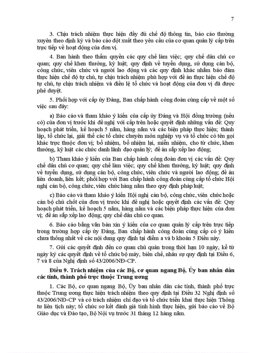 image for page Qui định quyền tự chủ đối với đơn vị SN