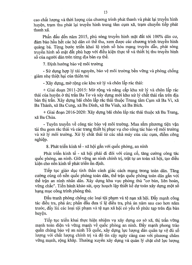 image for page Qui hoạch BaTơ đến năm 2020