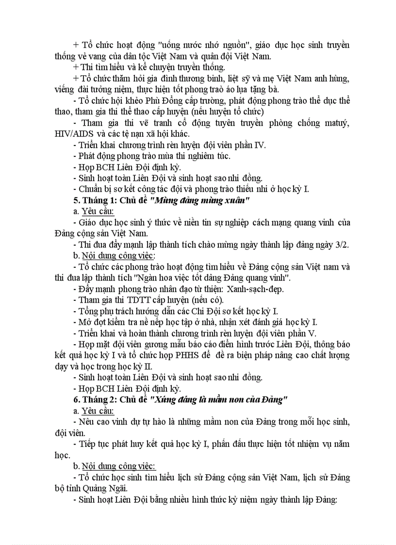 image for page Qui trinh hoạt động đội