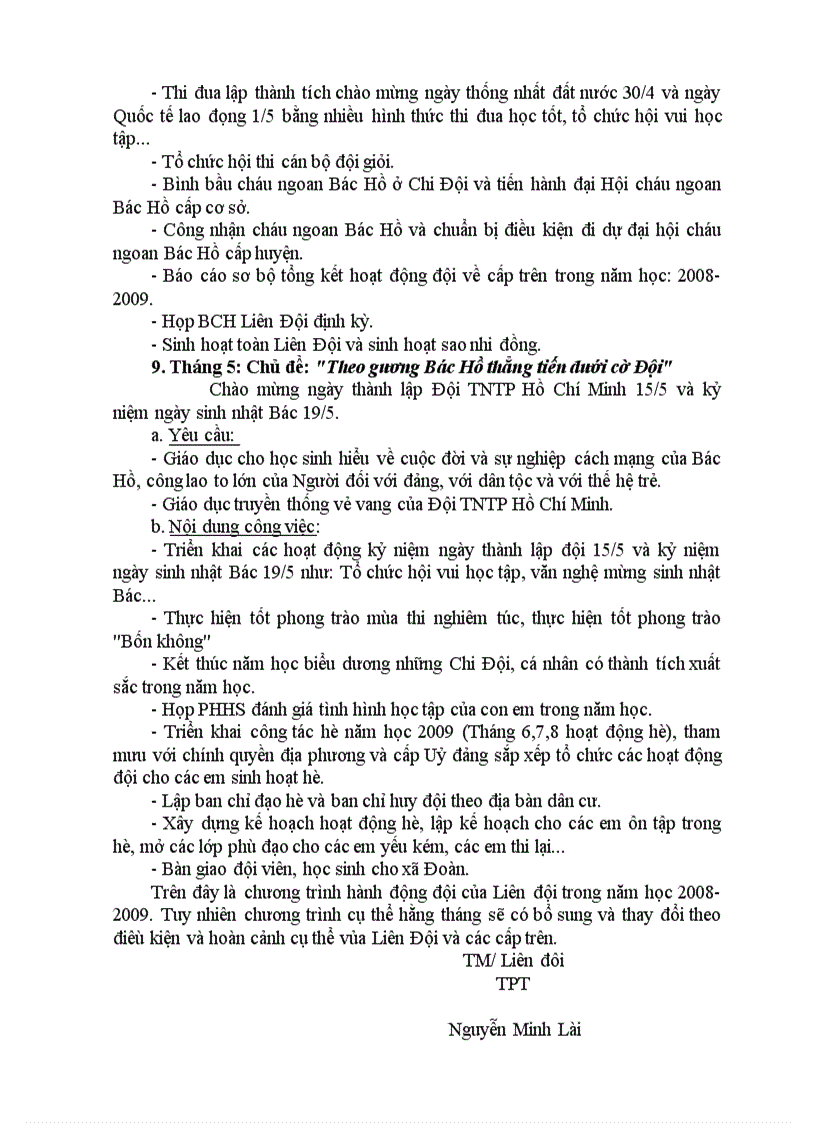 image for page Qui trinh hoạt động đội