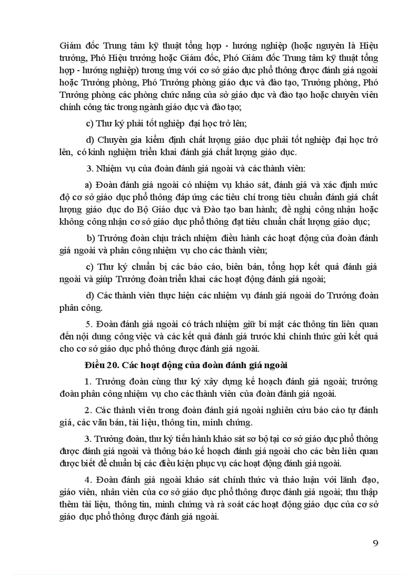 image for page Qui trình về kiểm tra đánh giá chất lượng GDPT