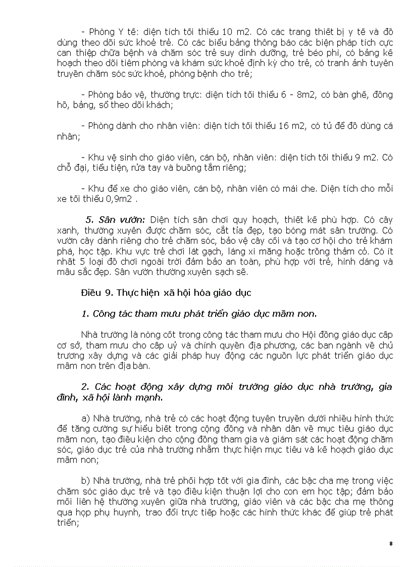 image for page Quy chế công nhận trường MN đạt chuẩn Quốc gia