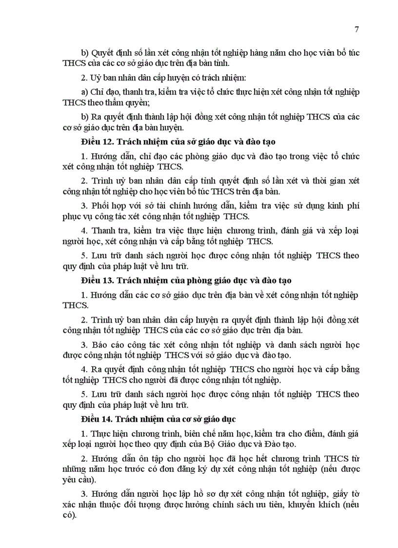 image for page Quy chế xét TN THCS