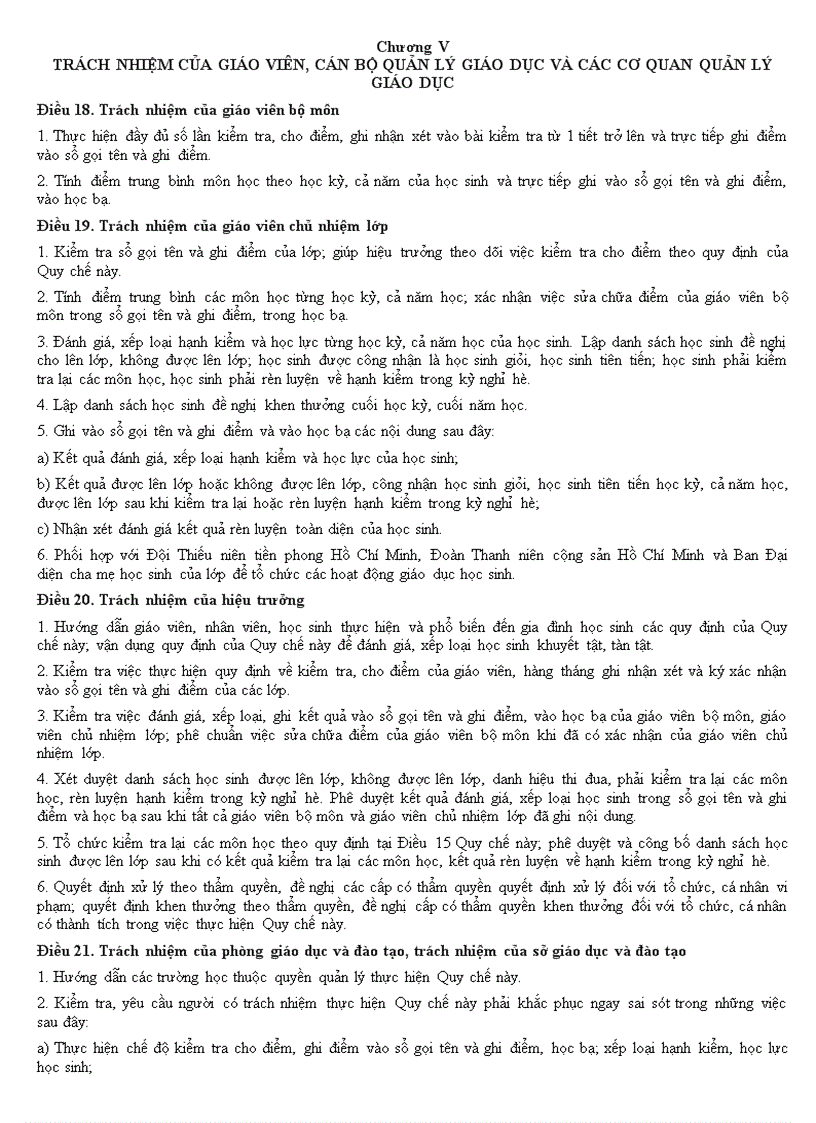 image for page Quy che 40 danh gia xep loai hoc sinh 40 2006 QD BGDDT