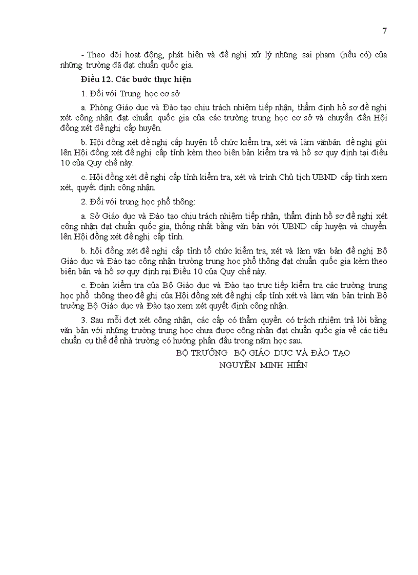 image for page Quy che cong nhan trường chuẩn quốc gia 1