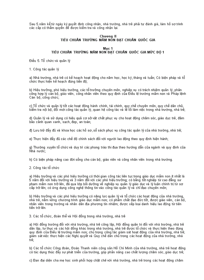 image for page Quy che cong nhạn trương MN dat chuan Quóc gia 1