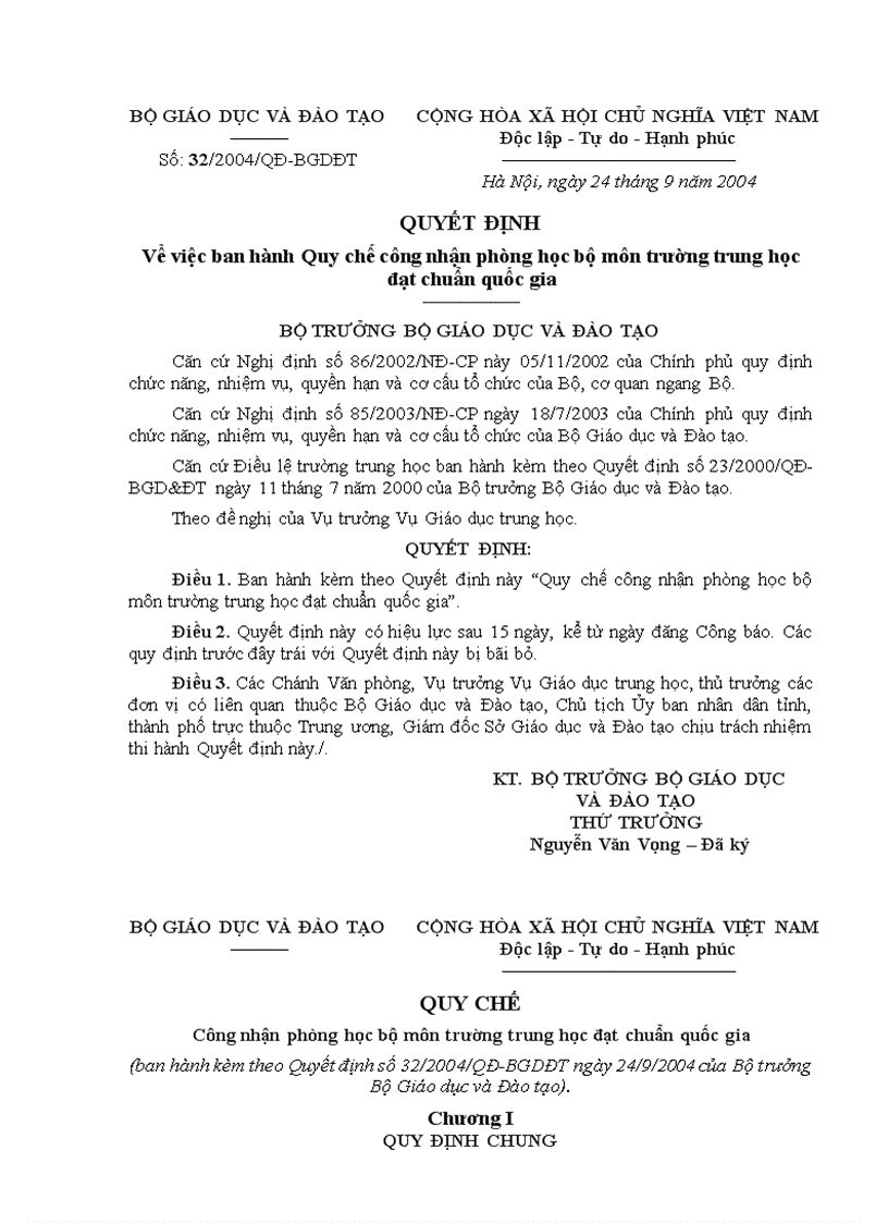 image for page Quy che cong nhạn trương Trung hoc dat chuan Quóc gia 1