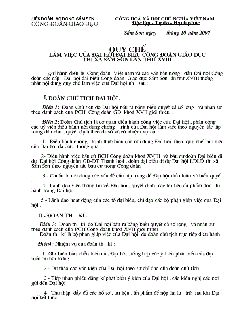 image for page Quy chế đại hội Công Đoàn