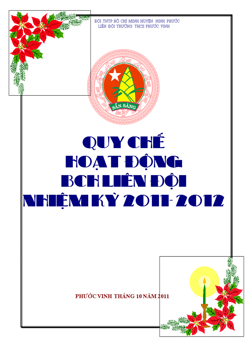 image for page Quy chế hoạt động BCH Liên đội