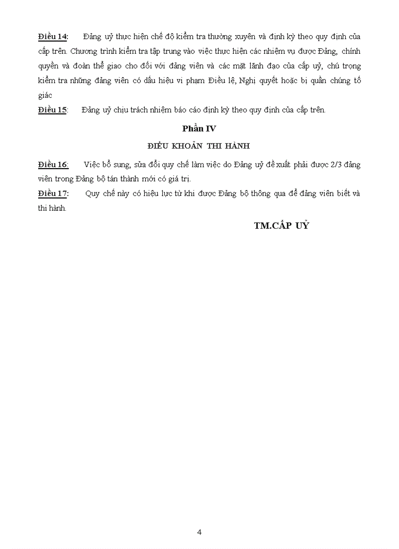 image for page Quy chế hoạt động của Đảng ủy