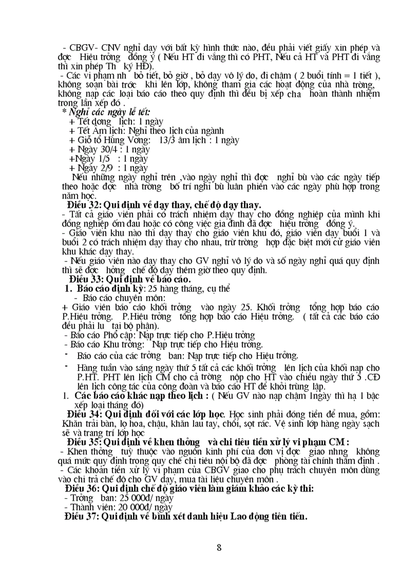 image for page Quy che hoat dong cua nha truong