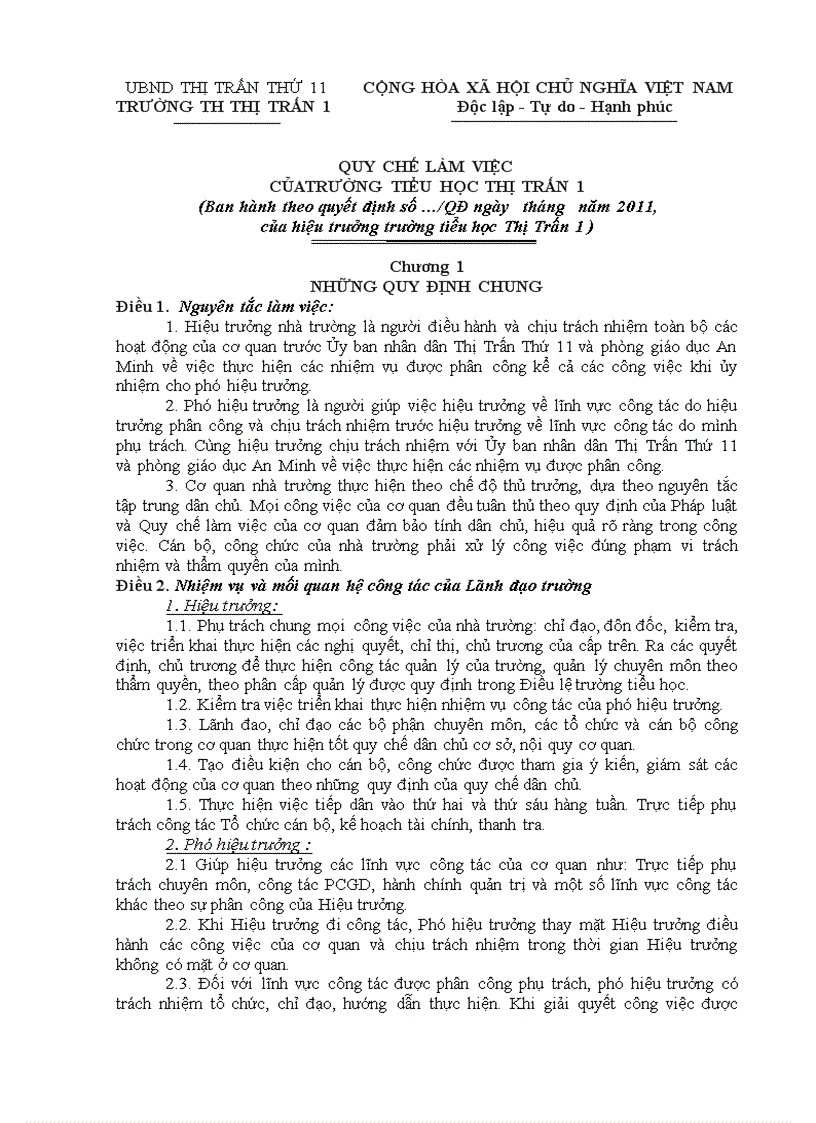 image for page Quy chế làm việc 2011 2012