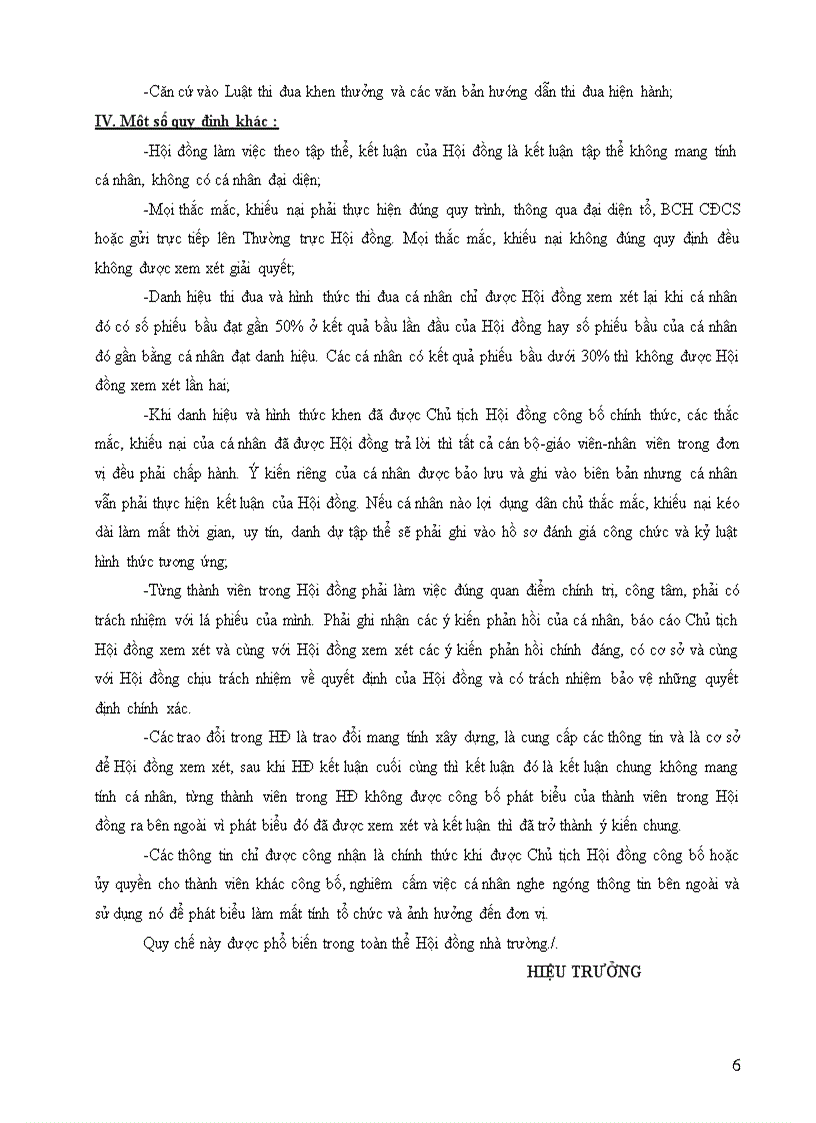 image for page Quy chế làm việc của Hội đồng thi đua khen thưởng