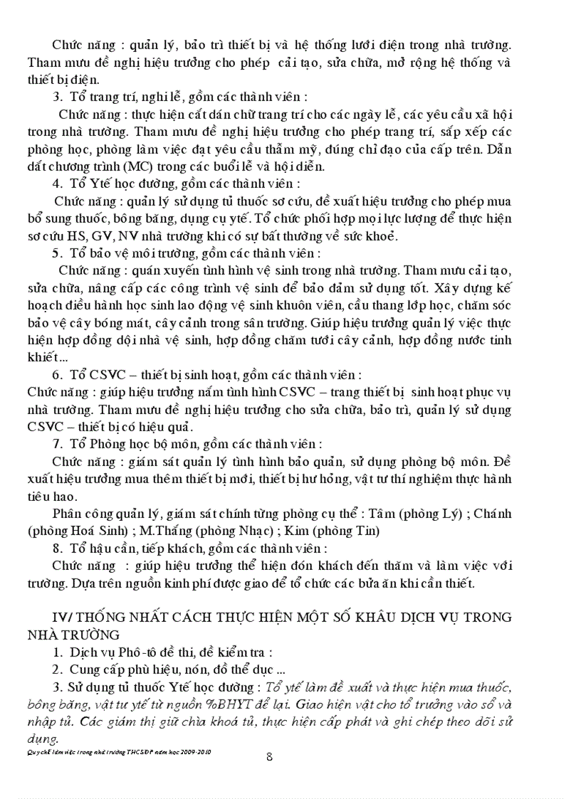 image for page Quy chế làm việc của trường