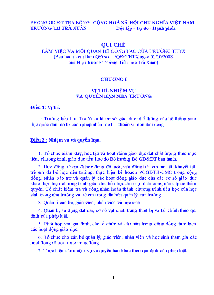 image for page Quy chế làm việc