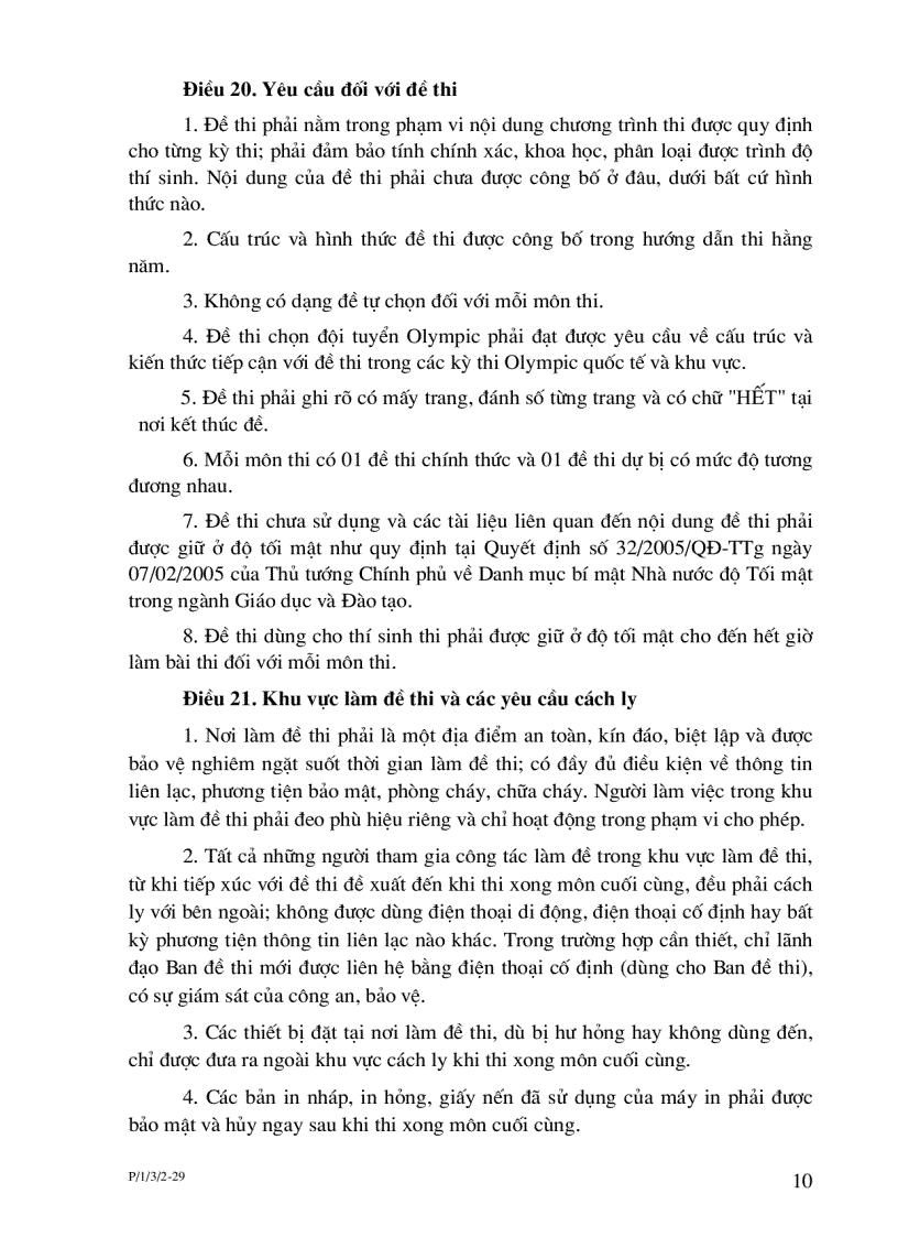 image for page Quy chế thi chọn HSG