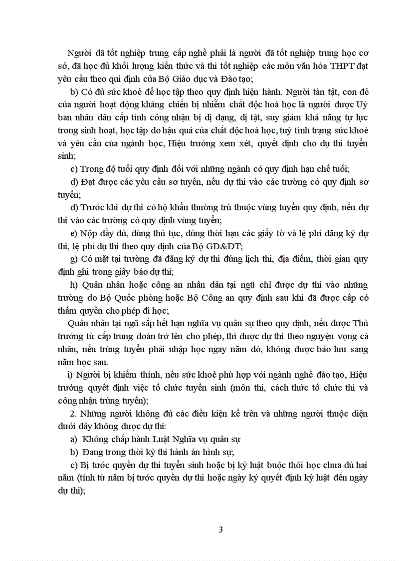 image for page Quy chế thi ĐH CĐ