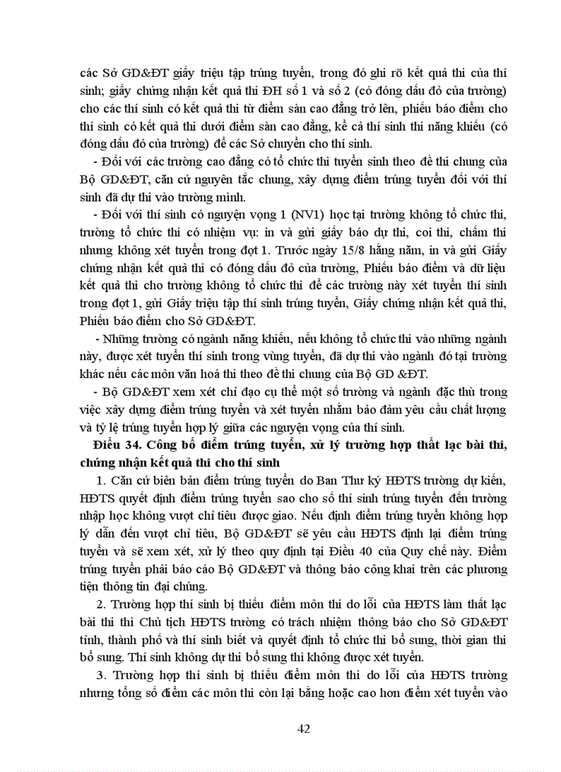 image for page Quy chế thi ĐH CĐ