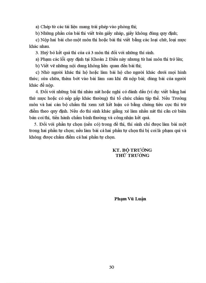 image for page Quy chế thi ĐH CĐ