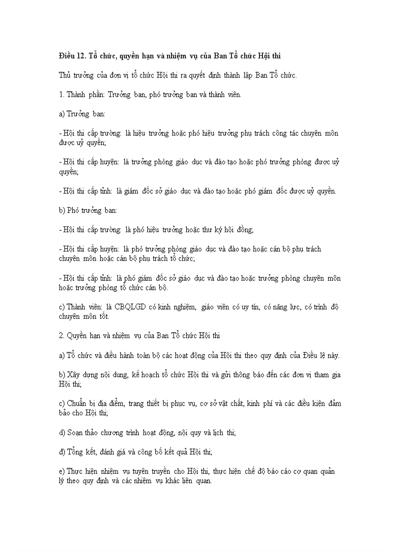 image for page Quy chế thi giáo viên dạy giỏi các cấp