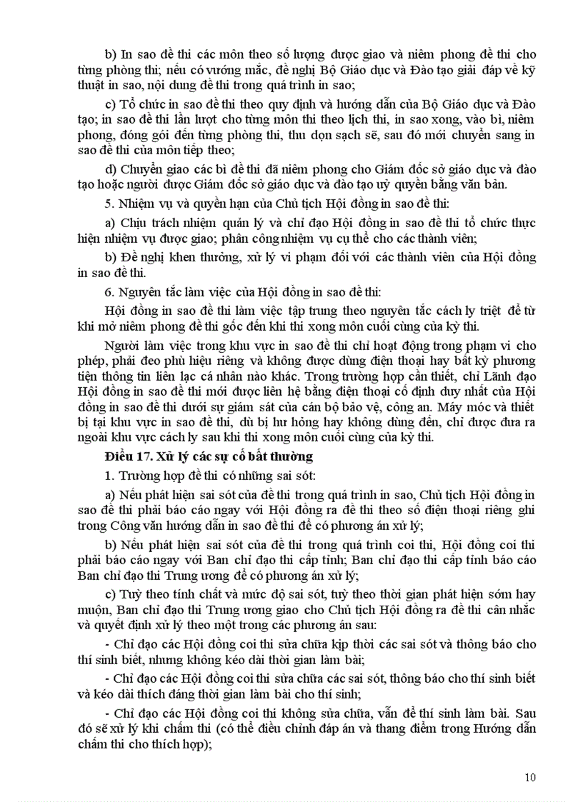 image for page Quy chế Thi TN THPT 2012