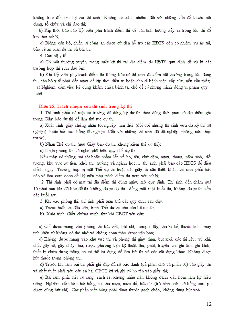 image for page Quy chế Tuyển sinh dành cho học sinh