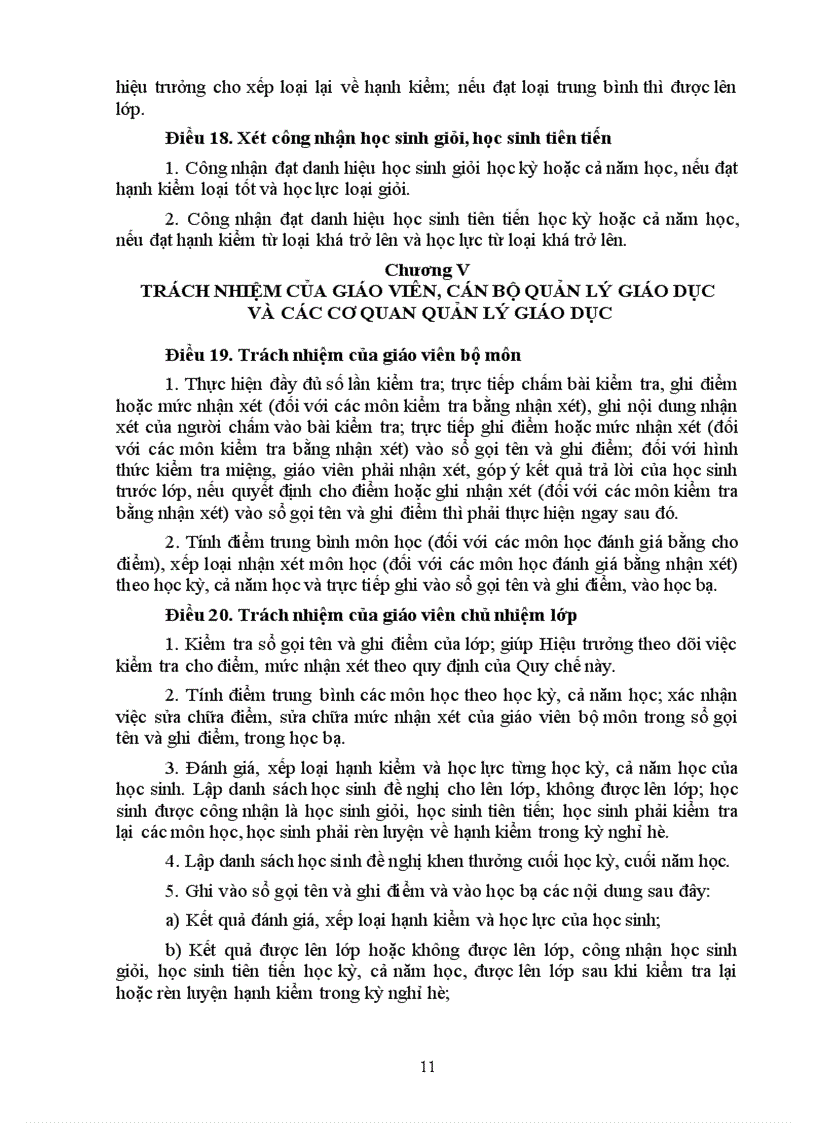 image for page Quy chế XL học sinh mới dự thảo