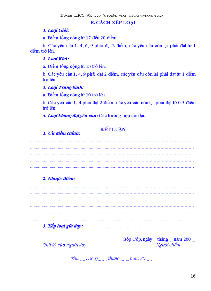 image for page Quy định đánh giá HSTCM GV THCS Sốp Cộp