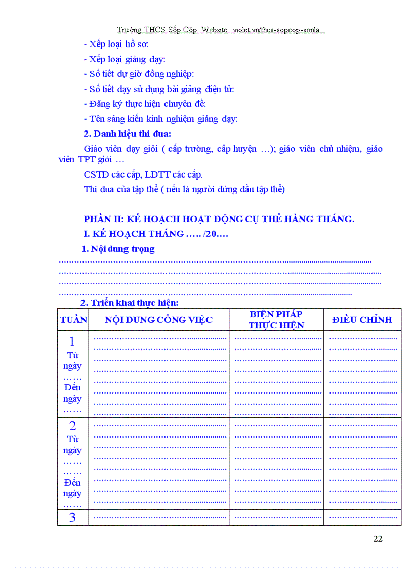 image for page Quy định đánh giá HSTCM GV THCS Sốp Cộp