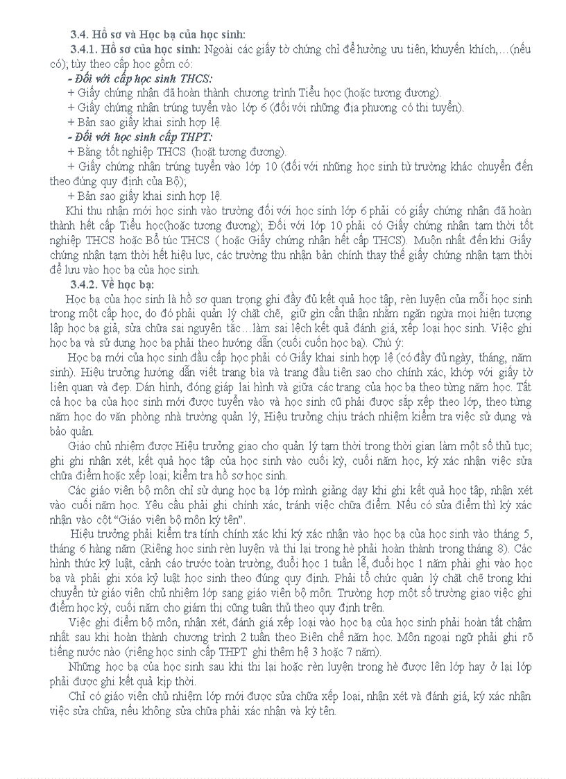 image for page Quy định Hồ sơ GVCN