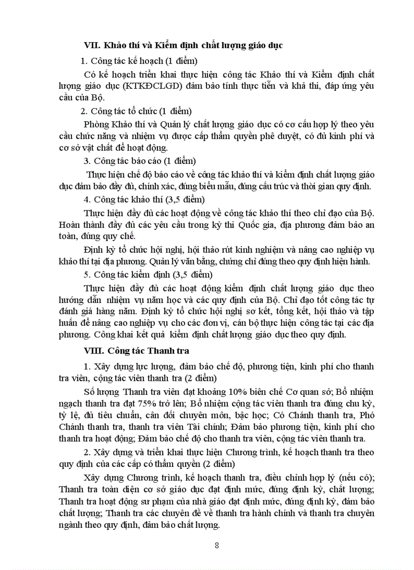 image for page Quy dinh tieu chuan danh gia cham diem CSGD 2011 2012