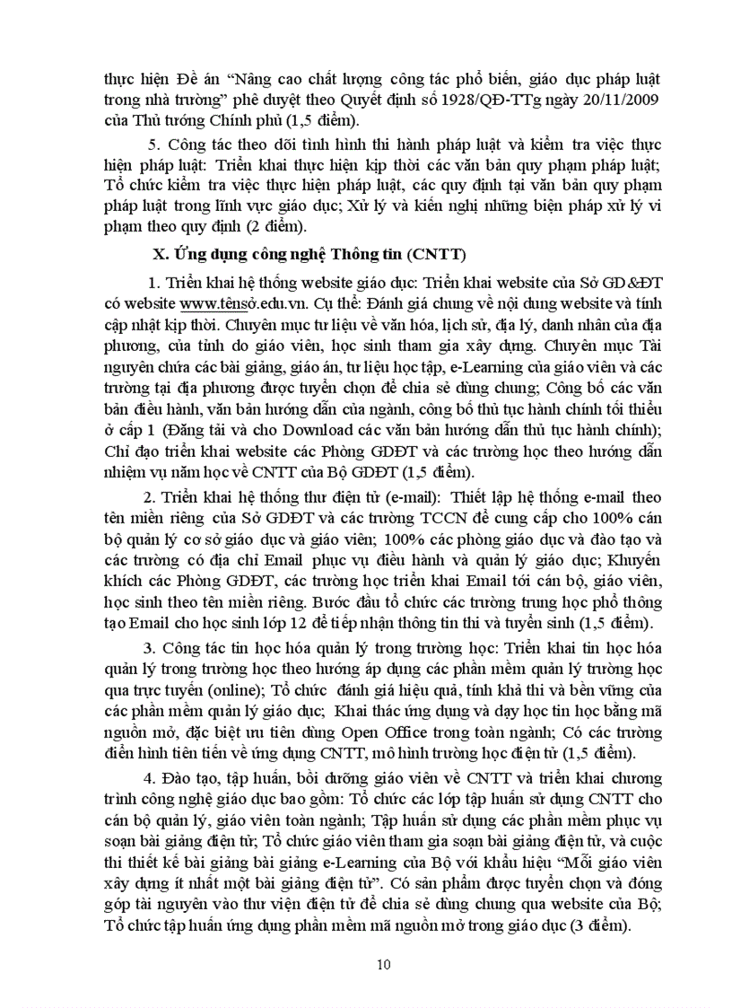 image for page Quy dinh tieu chuan danh gia cham diem CSGD 2011 2012