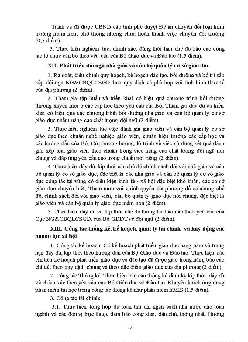 image for page Quy dinh tieu chuan danh gia cham diem CSGD 2011 2012