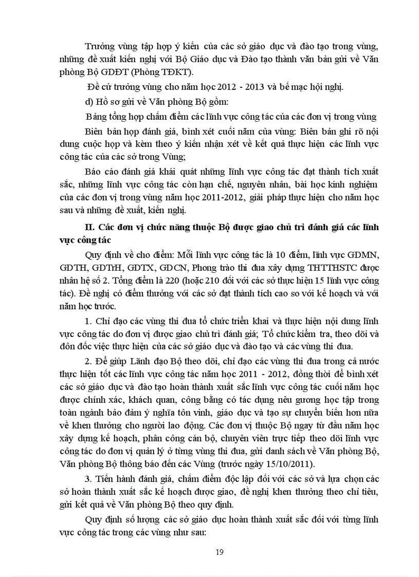 image for page Quy dinh tieu chuan danh gia cham diem CSGD 2011 2012