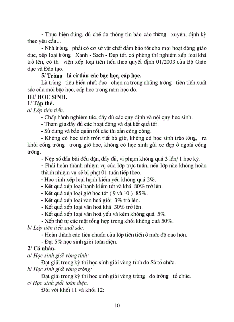 image for page Quy dinh ve chuyen mon va tieu chuan thi dua